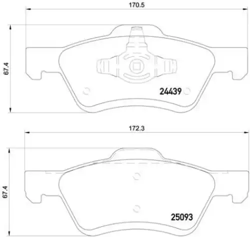 накладки BREMBO P 24 159