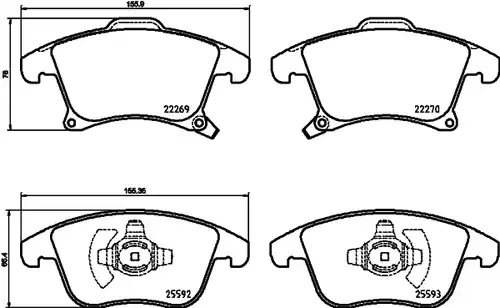 накладки BREMBO P 24 173