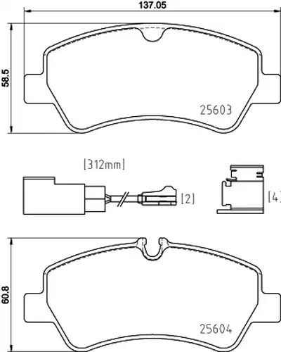 накладки BREMBO P 24 187