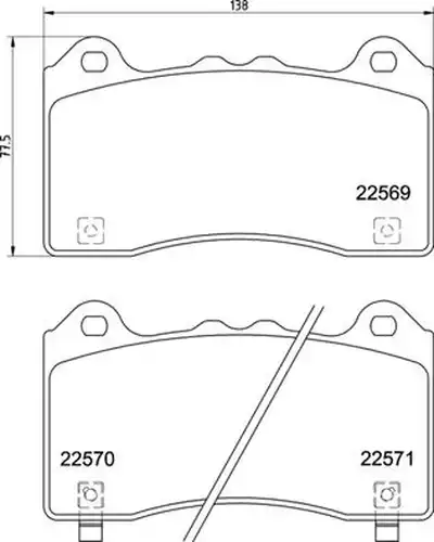 накладки BREMBO P 24 202