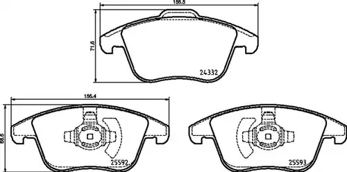 накладки BREMBO P 24 211