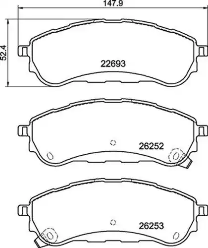 накладки BREMBO P 24 235