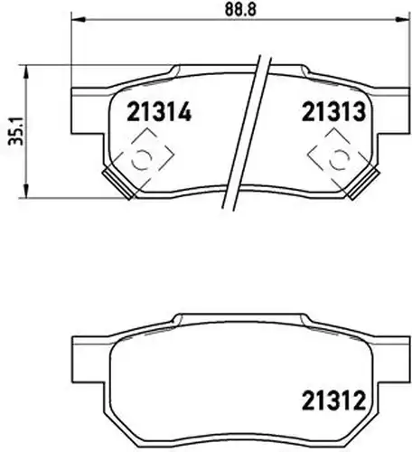 накладки BREMBO P 28 017