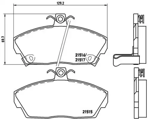 накладки BREMBO P 28 020