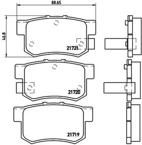 накладки BREMBO P 28 022