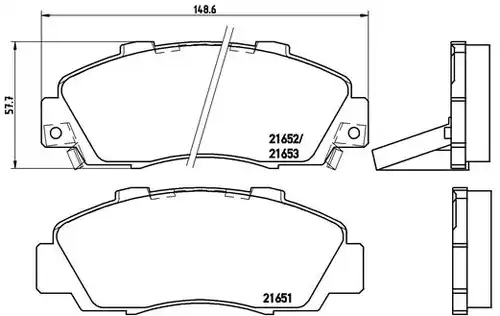 накладки BREMBO P 28 026