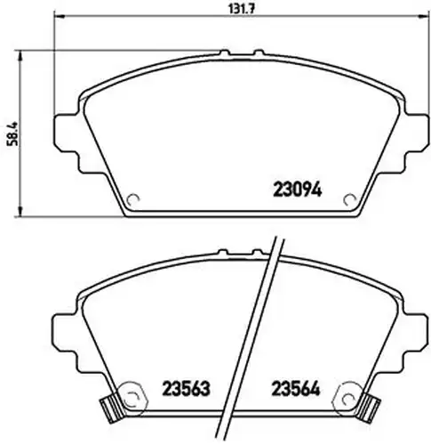 накладки BREMBO P 28 029