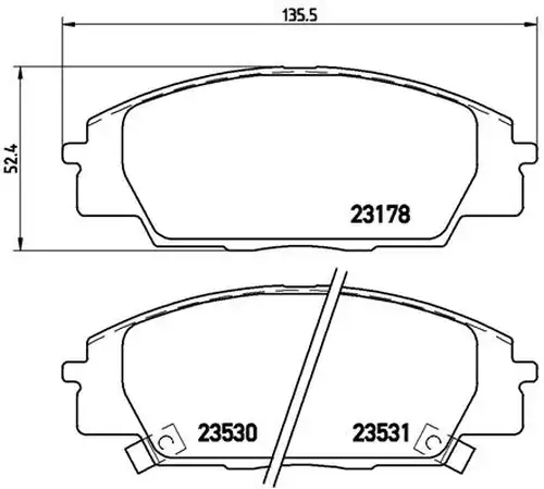 накладки BREMBO P 28 032