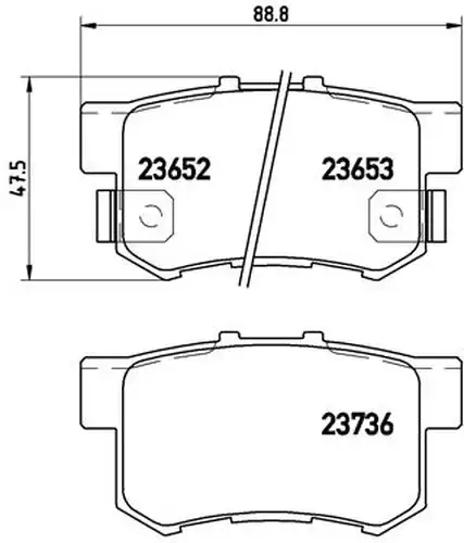 накладки BREMBO P 28 039