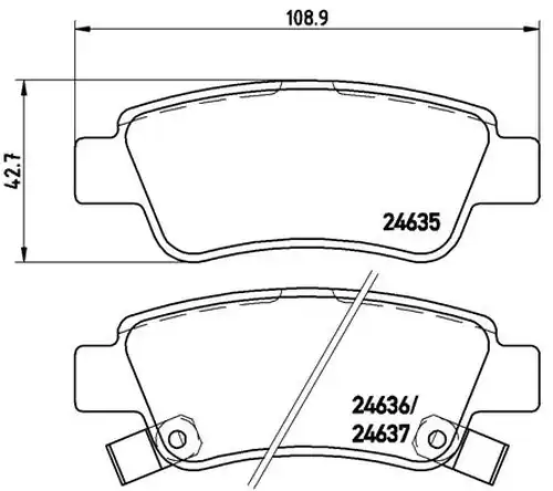 накладки BREMBO P 28 046