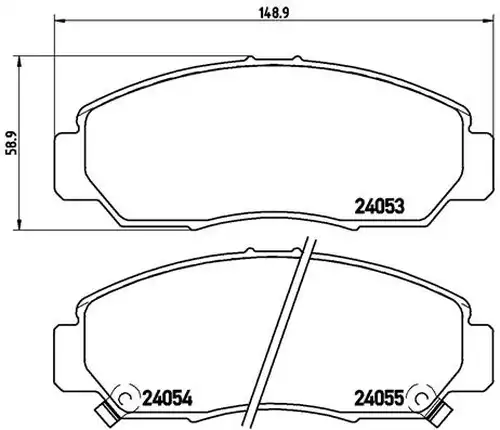 накладки BREMBO P 28 047