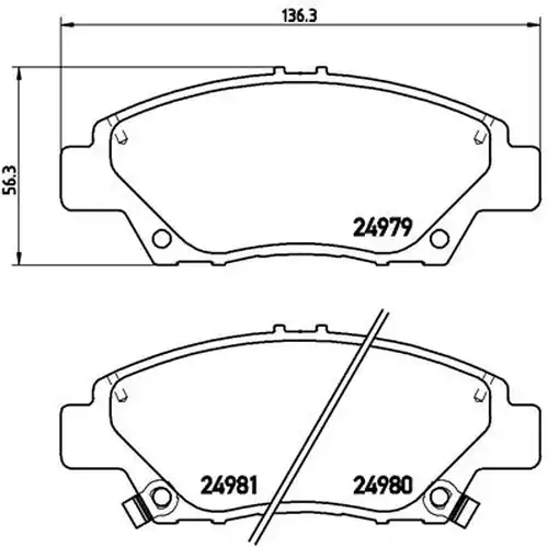 накладки BREMBO P 28 050