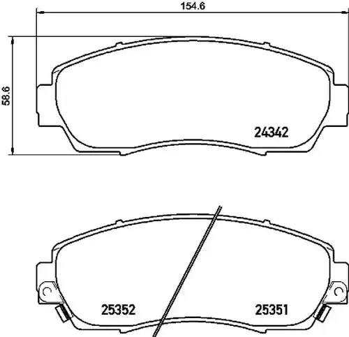 накладки BREMBO P 28 068