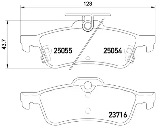 накладки BREMBO P 28 070