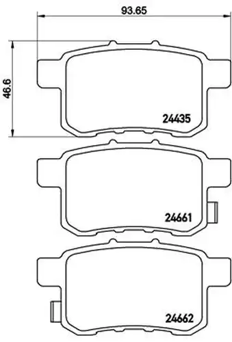 накладки BREMBO P 28 072