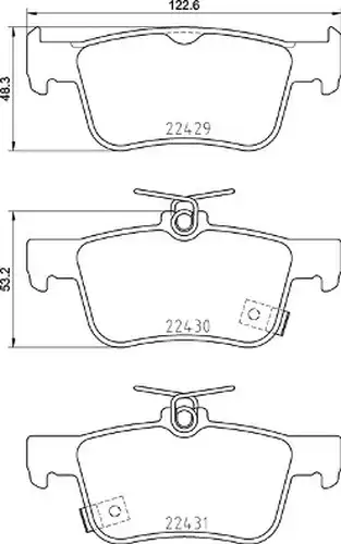 накладки BREMBO P 28 089