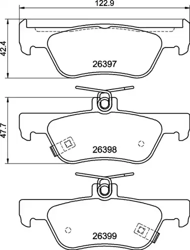 накладки BREMBO P 28 110