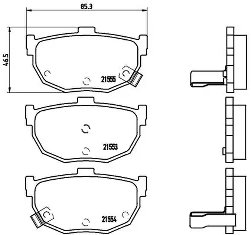 накладки BREMBO P 30 003