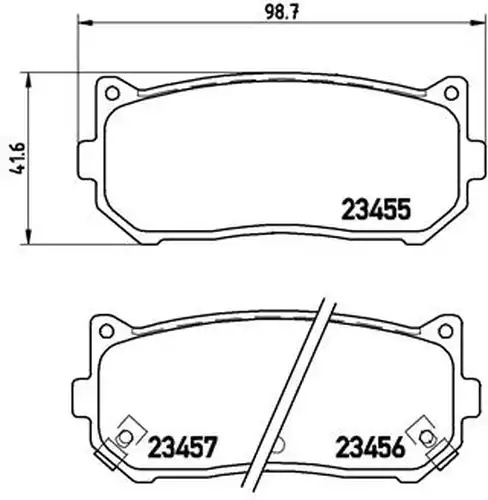 накладки BREMBO P 30 008