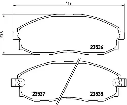 накладки BREMBO P 30 010