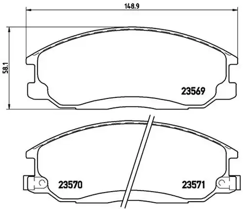 накладки BREMBO P 30 013