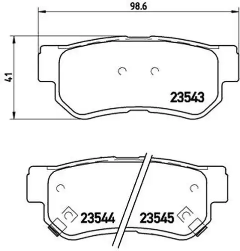 накладки BREMBO P 30 014