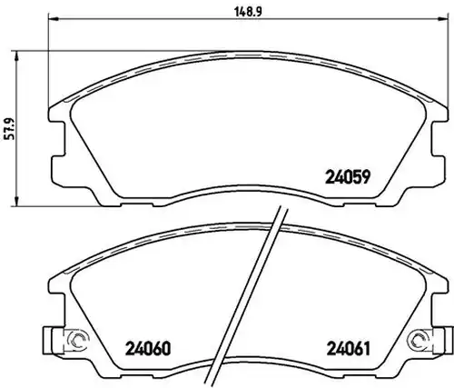 накладки BREMBO P 30 017