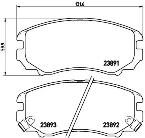 накладки BREMBO P 30 018