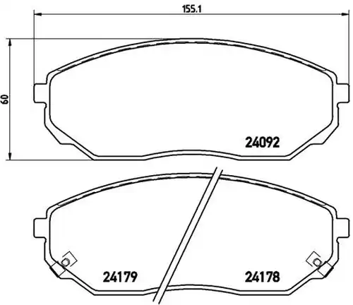 накладки BREMBO P 30 019