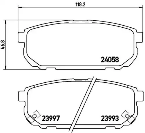 накладки BREMBO P 30 023