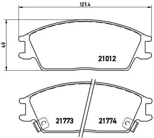 накладки BREMBO P 30 024