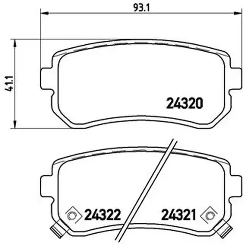 накладки BREMBO P 30 025