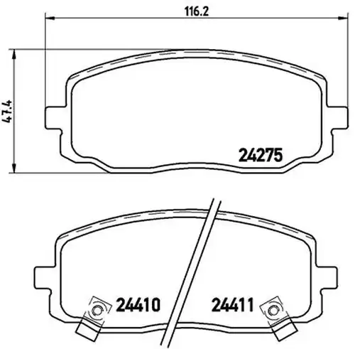 накладки BREMBO P 30 032