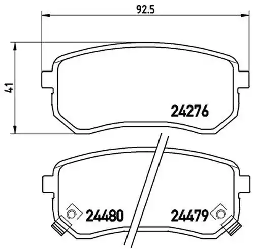 накладки BREMBO P 30 033