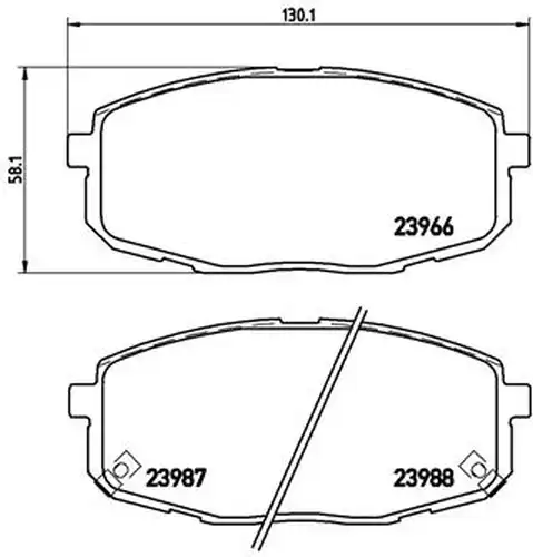 накладки BREMBO P 30 034