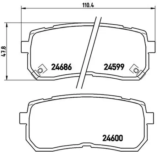 накладки BREMBO P 30 035