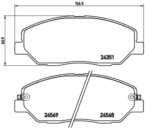 накладки BREMBO P 30 036