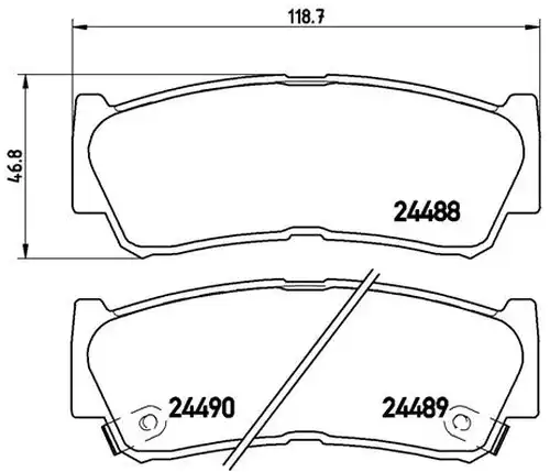 накладки BREMBO P 30 037