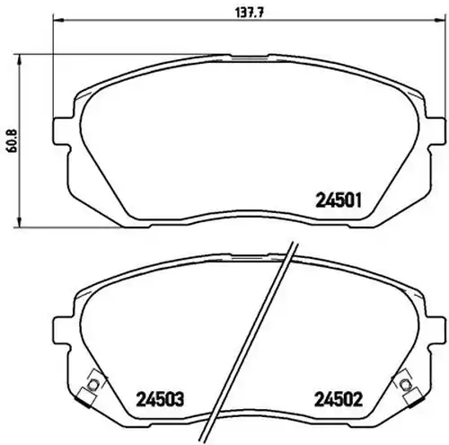 накладки BREMBO P 30 039