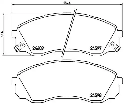 накладки BREMBO P 30 041