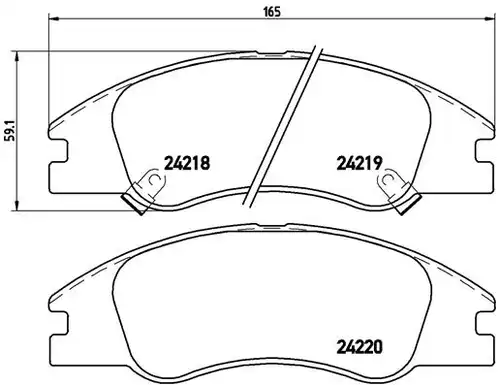 накладки BREMBO P 30 042