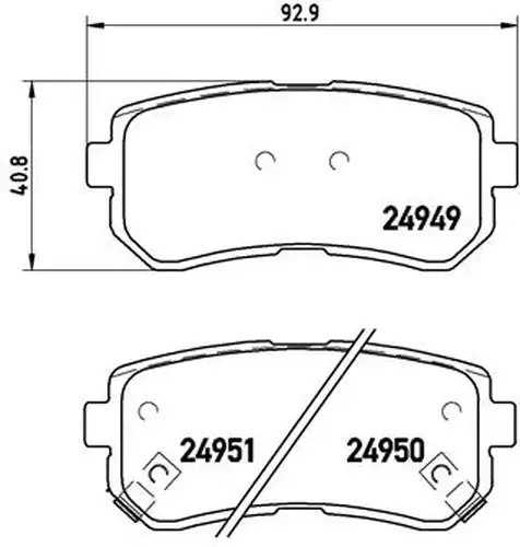 накладки BREMBO P 30 046