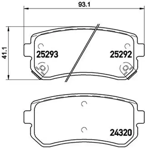 накладки BREMBO P 30 051