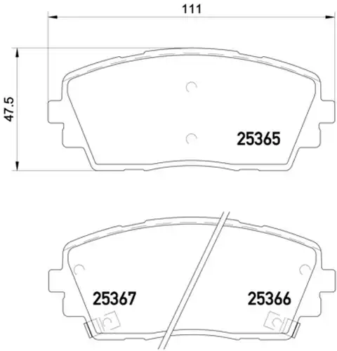 накладки BREMBO P 30 053