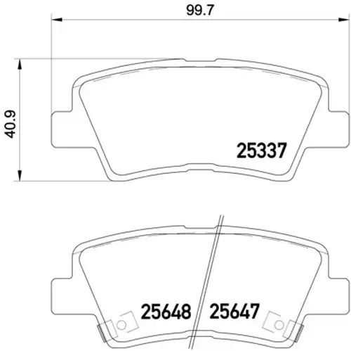 накладки BREMBO P 30 054