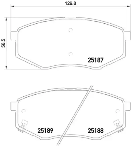 накладки BREMBO P 30 055