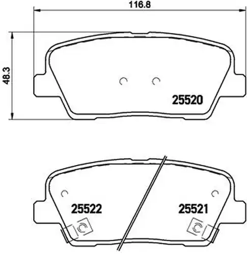 накладки BREMBO P 30 063