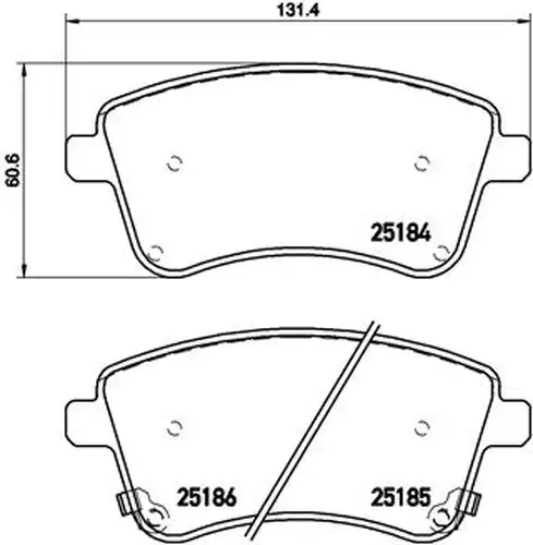 накладки BREMBO P 30 064