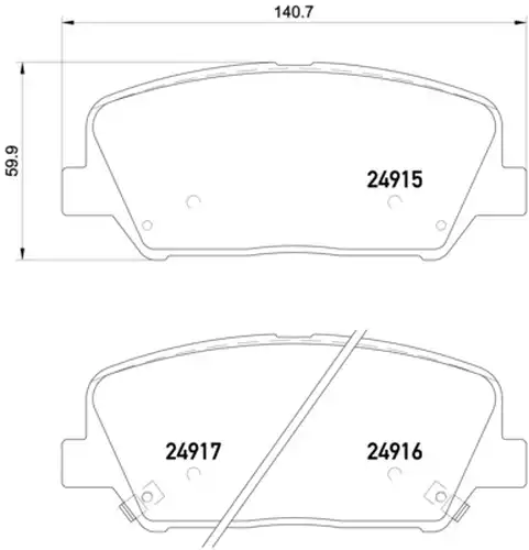 накладки BREMBO P 30 065