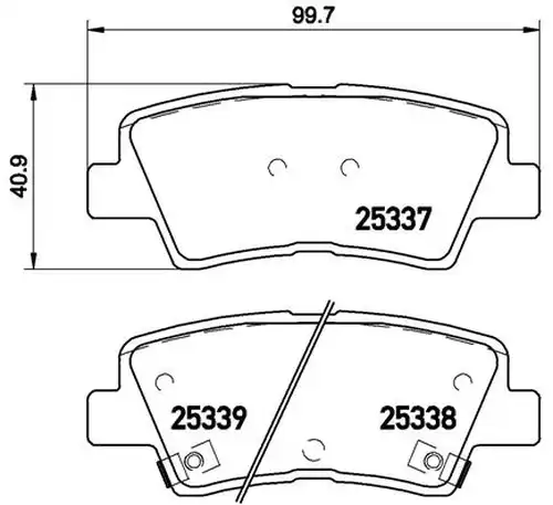 накладки BREMBO P 30 067